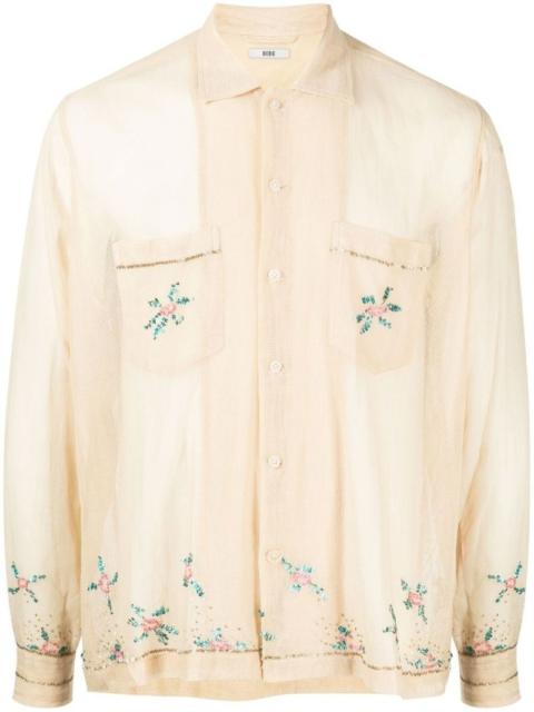 BODE transparent-design cotton shirt