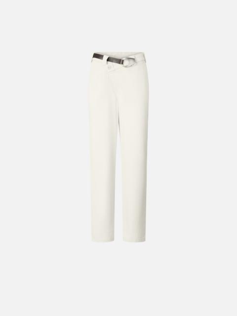 PINKO REIMAGINE BY PINKO X PATRICK MCDOWELL TROUSERS WITH CROSSOVER AND BELT