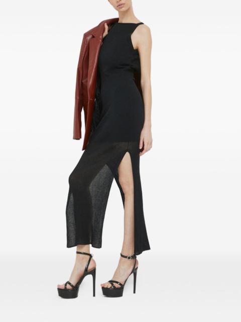 HUGO backless side-slit maxi dress