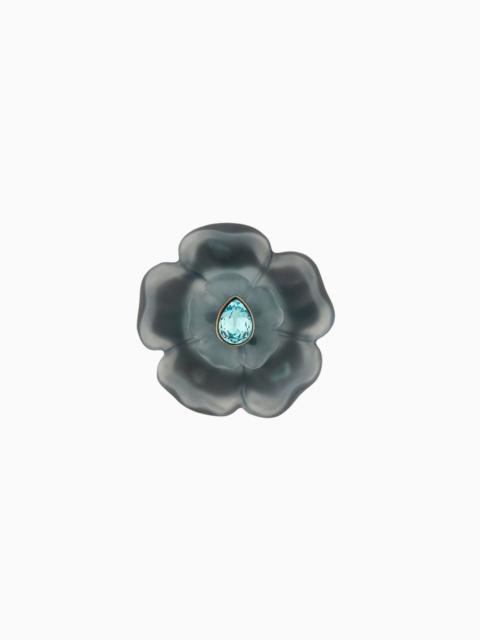 GIORGIO ARMANI Resin flower brooch