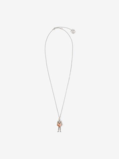Burberry Knight Heart Charm Necklace​