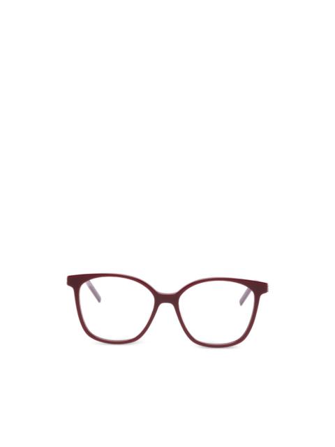SAINT LAURENT geometric-frames glasses