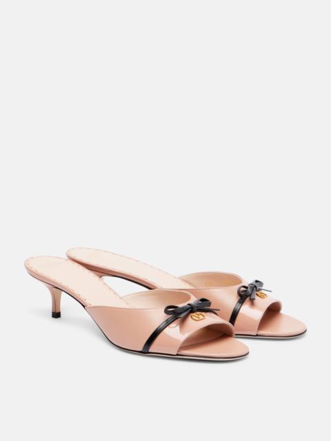 Valentino Bepointy 45 leather mules