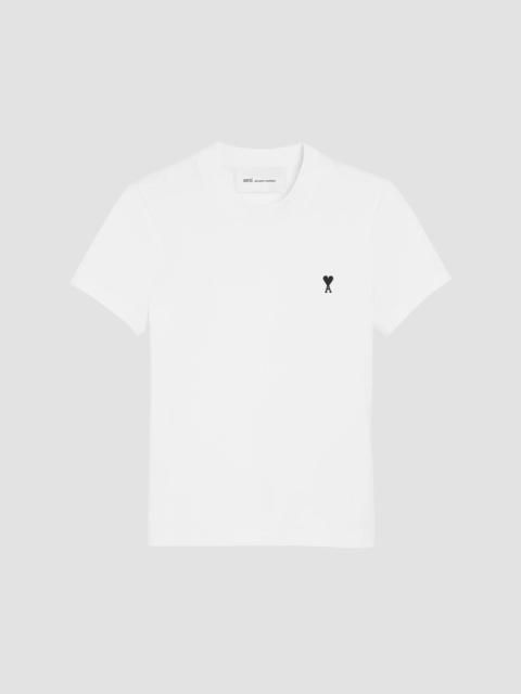 AMI Paris Women's Logo Cotton T-Shirt - White