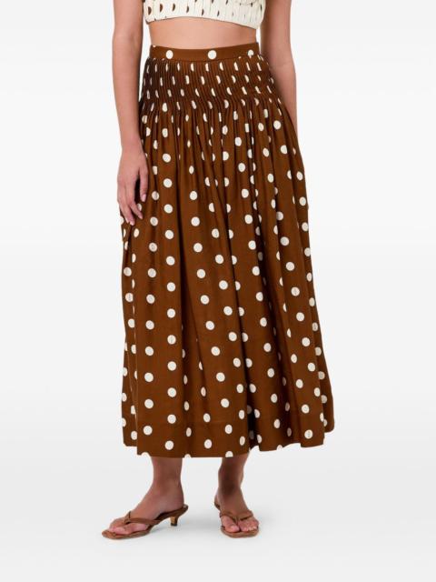 NICHOLAS Amabelle pintuck midi skirt
