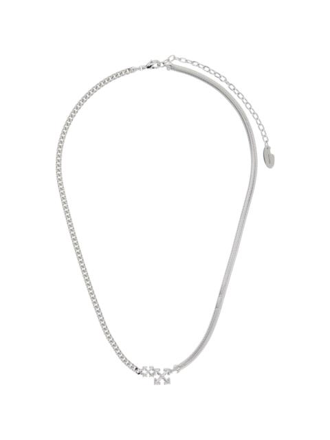Off-White Double Arrow Necklace