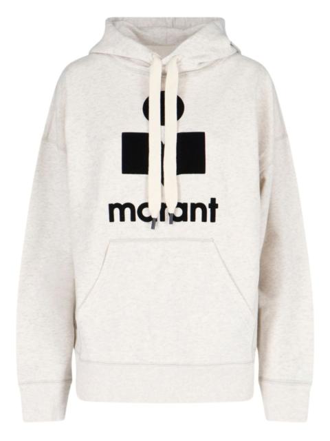 Isabel Marant Mansel logo hooded hoodie