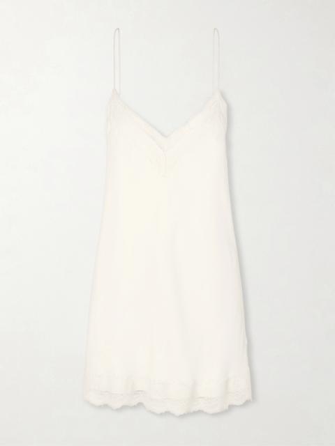 RÓHE Lace-trimmed Silk-blend Satin Camisole
