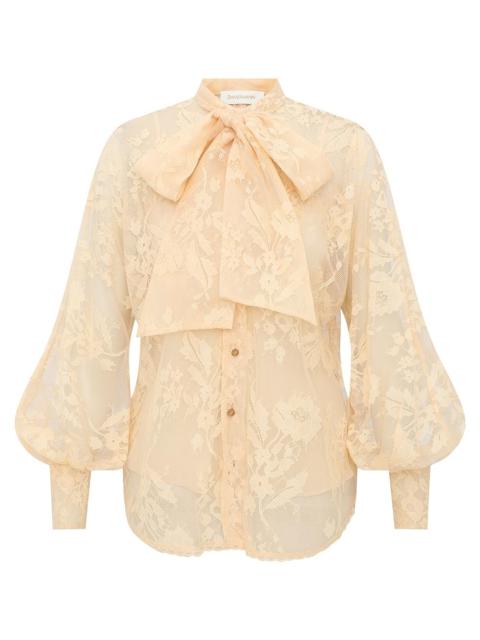 Zimmermann VALIANT LACE PUSSYBOW BLOUSE