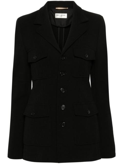 SAINT LAURENT Saharienne four-pocket blazer