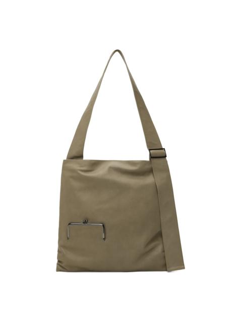 Gray discord Clasp Bag