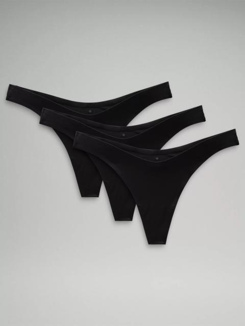 lululemon Wundermost Ultra-Soft Nulu Dipped-Waist Thong Underwear *3 Pack