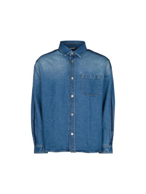 Dior DIOR $2000 Blue Overshirt New & Authentic (Men's size:M;)
