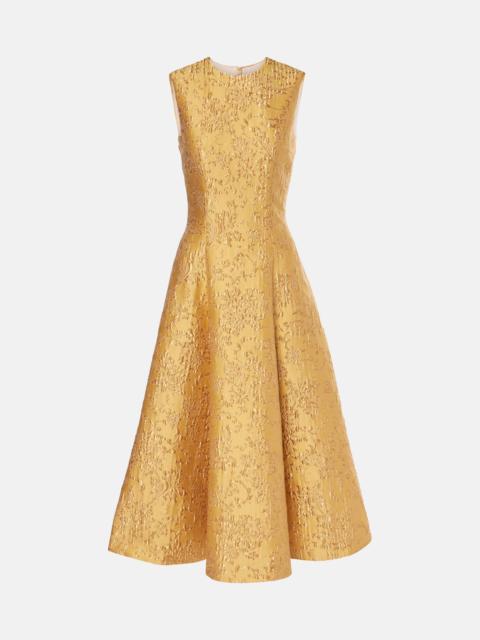 EMILIA WICKSTEAD Mara floral embossed jacquard midi dress