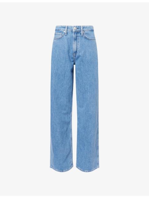 rag & bone The Logan Wide-Leg Denim Jeans