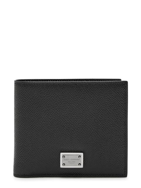 Dolce & Gabbana Dolce & Gabbana Logo Pebbled Leather Wallet