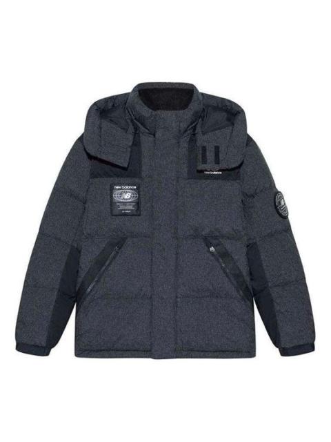 New Balance New Balance Hooded Warm Jacket 'Grey Black' NPA43141-BK