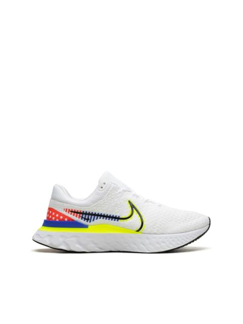 Nike React Infinity Run Flyknit 3 Premium "White/Racer Blue/Volt" sneakers