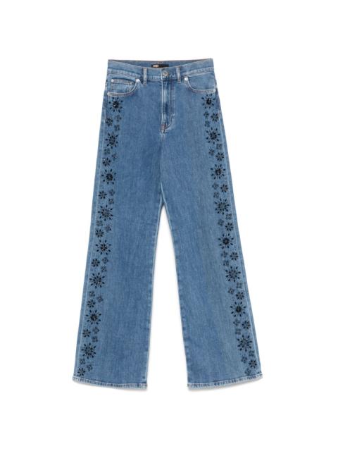 maje beaded jeans
