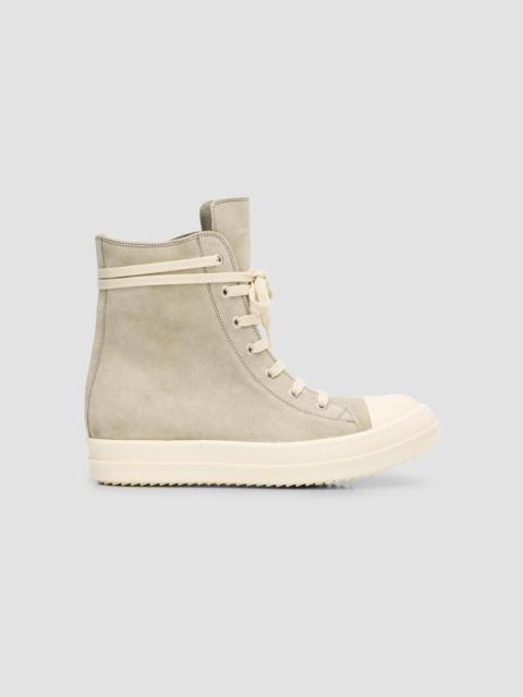 Rick Owens Women's Suede High-Top Sneakers - Dark Pearl Milk