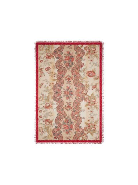 Pierre-Louis Mascia Aloeuw fringed floral silk scarf