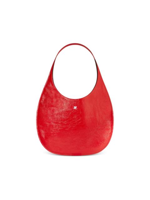 courrèges logo-plaque tote bag
