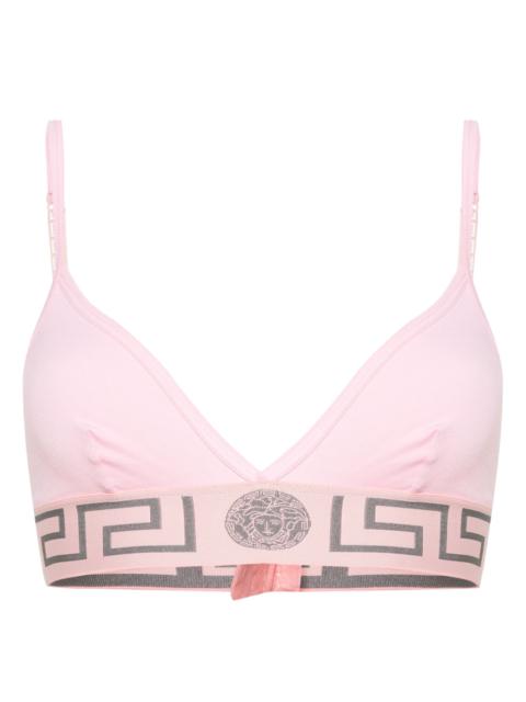 VERSACE Pink Greca Underband Cotton Bra