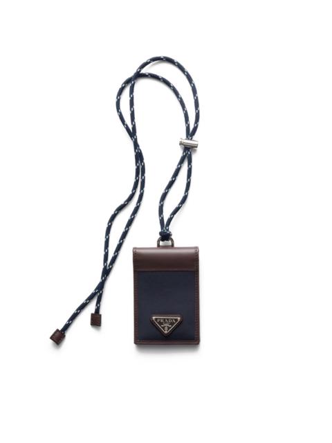 Prada triangle-logo cardholder