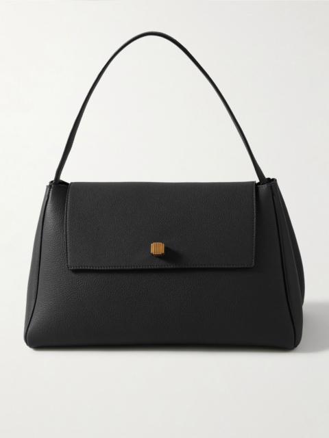 KHAITE Audrey textured-leather shoulder bag Black