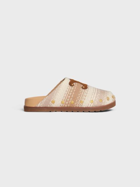 CELINE CELINE PITEA CLOG IN Striped Cotton Textile
