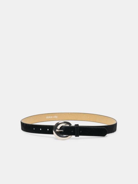 dolce vita CHUNKY CURVED BUCKLE BELT BLACK