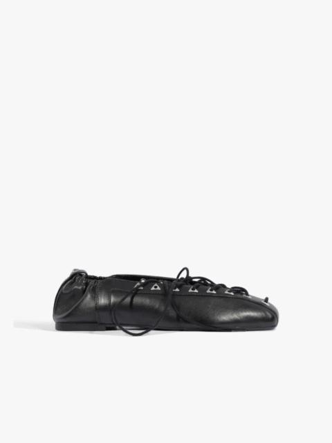 SCHUTZ Lola Leather Flat