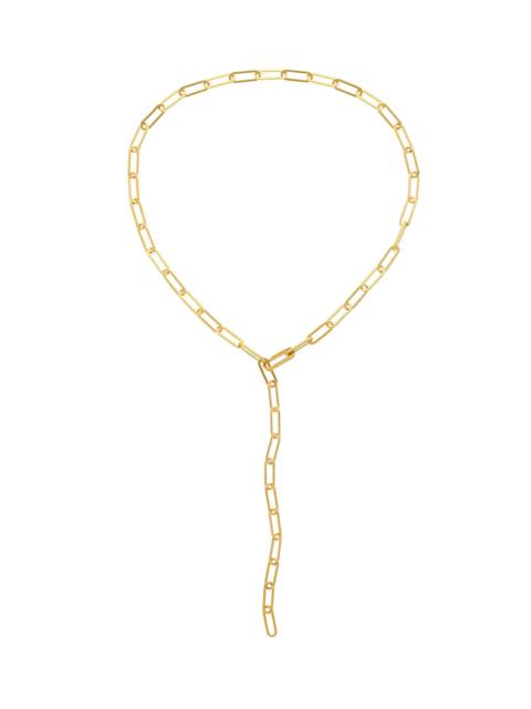 MELISSA ODABASH GOLD CHAIN PAPERCLIP LONG NECKLACE