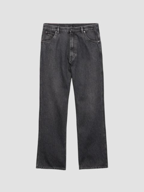 Prada Men's Five-Pocket Denim Jeans - Black