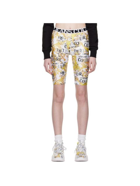 VERSACE JEANS COUTURE White Printed Shorts