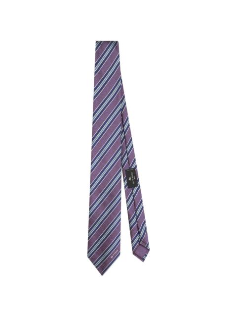 Etro striped jacquard silk tie