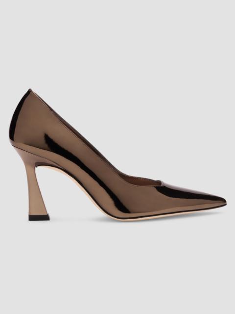 Stuart Weitzman Women's Vinnie 85MM Leather Pumps - Cigar
