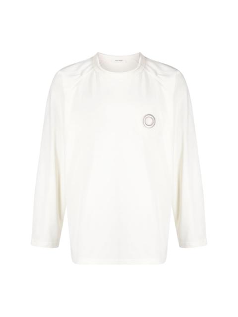 long-sleeve cotton T-shirt