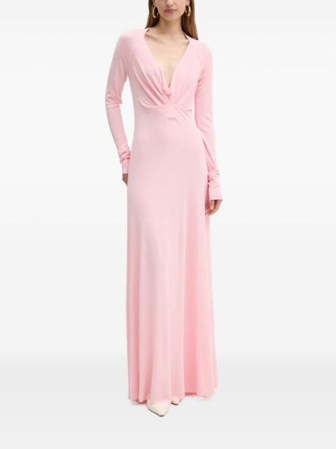 Victoria Beckham long-sleeve twisted maxi dress