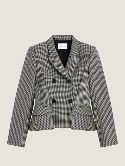 Givenchy PINCH DOUBLE-BREASTED JACKET IN WOOL HOUNDSTOOTH