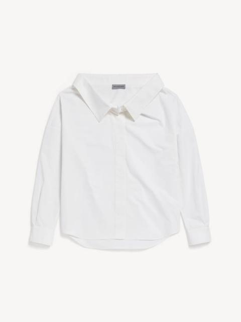 BALENCIAGA Women's Oversized Stola Shirt in White