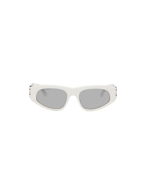 White Dynasty D-Frame Sunglasses