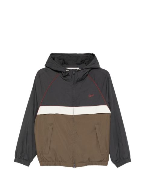 Dunst hooded colour-block windbreaker
