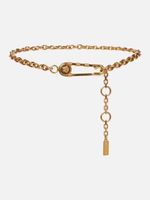 VERSACE Medusa Safety Pin chain belt