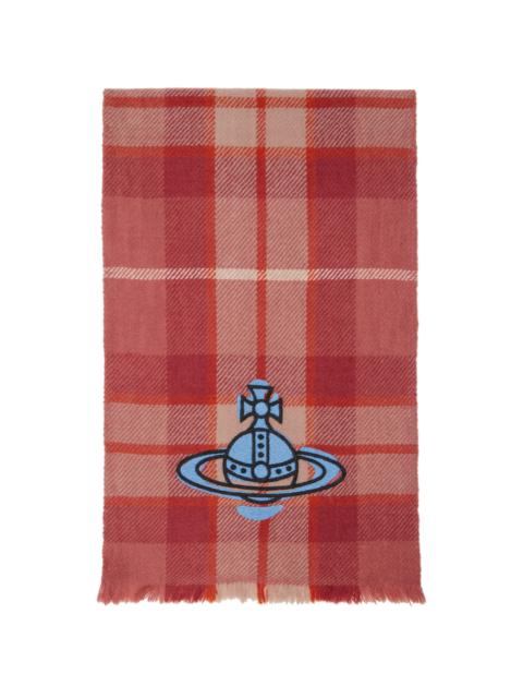 Vivienne Westwood Red Check Scarf
