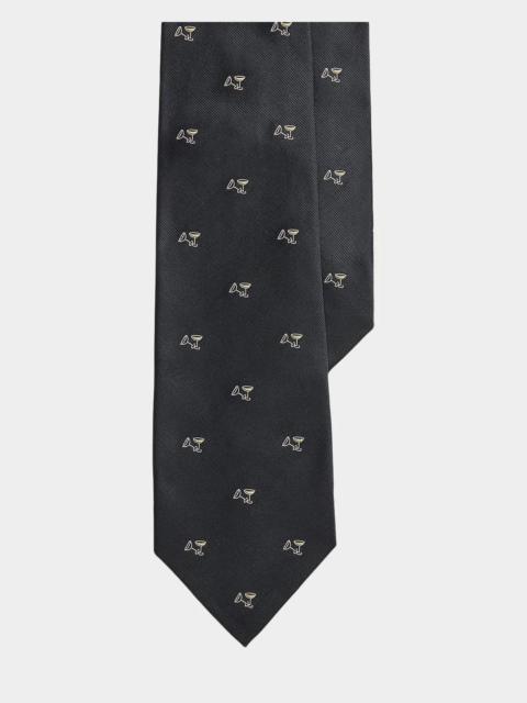 Ralph Lauren Men's Cocktail-Patterned Silk Repp Tie