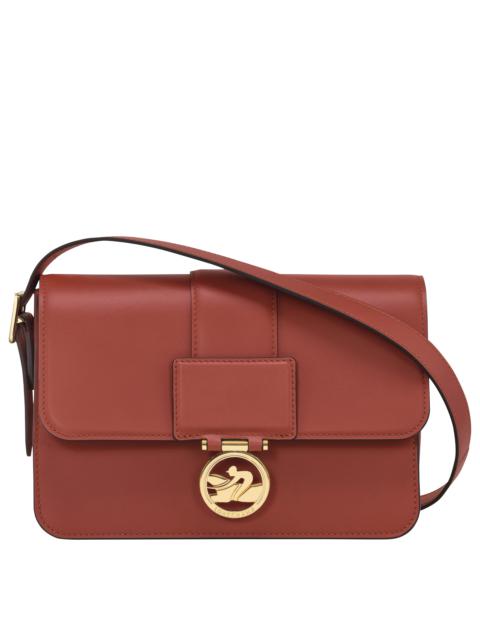 Longchamp Box-Trot M Crossbody bag Mahogany - Leather