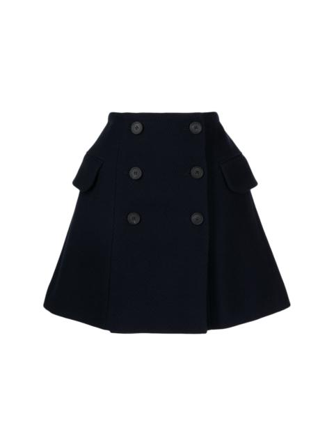 Maison Kitsuné A-line wrap miniskirt