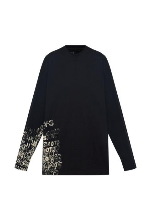 Y-3 graphic long-sleeved T-shirt