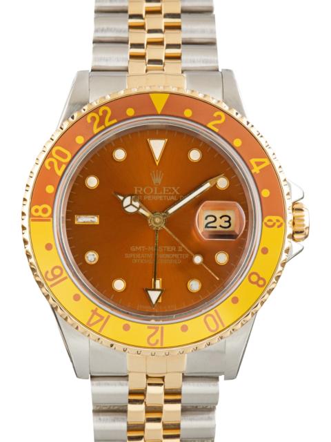 ROLEX Used Two Tone Rolex GMT-Master II Ref 16713 Root Beer